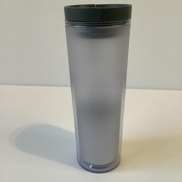 2013 Starbucks Frosted Gray Clear Ombre Tumbler - Picture 4 of 7